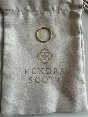 Kendra Scott Demi Fine 18k Gold Vermeil Larissa Ring Sz 7